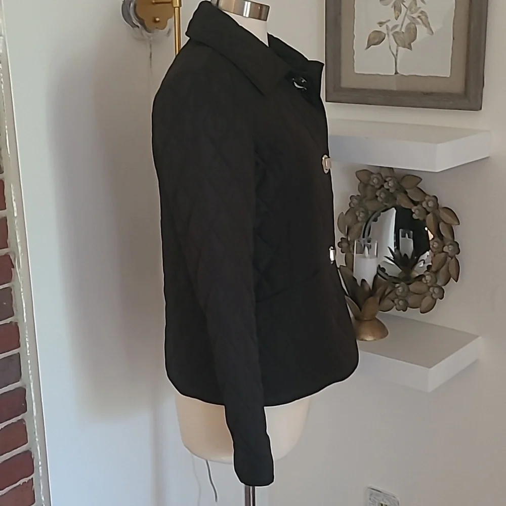 Michael Kors Black Quilted Puffer Jacket Size Small